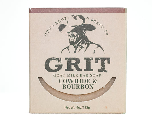 Cowhide & Bourbon Goat Milk Bar Soap